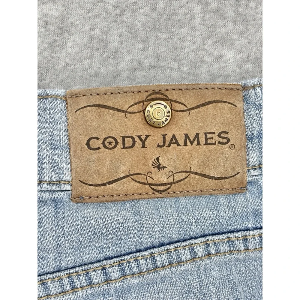 Cody James Men's Jeans 34x30 Light Wash Straight Leg Stretch Western Denim